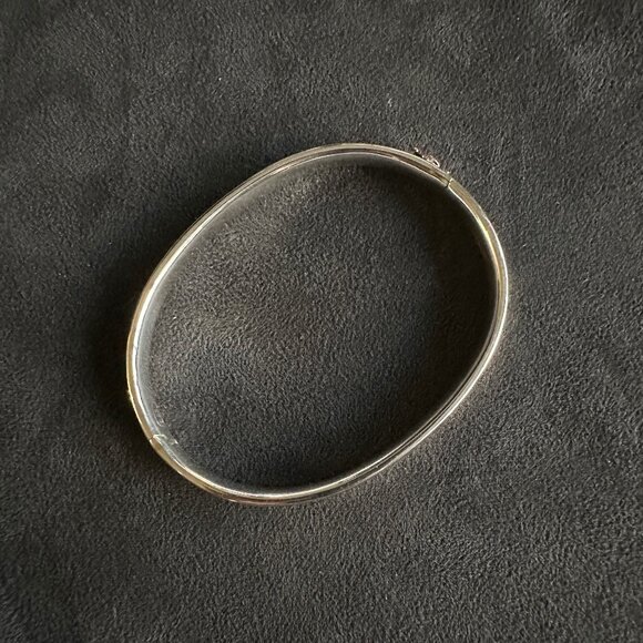 David Yurman Sterling Silver Cuff w/ Pavé White Diamonds & 18K Gold - Medium - Picture 16 of 16